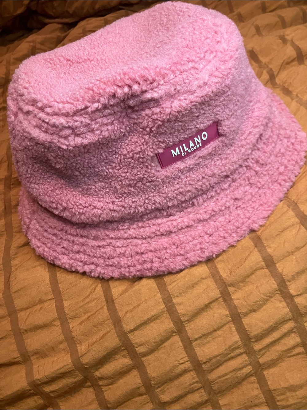 Milano Pink Sherpa Bucket Hat